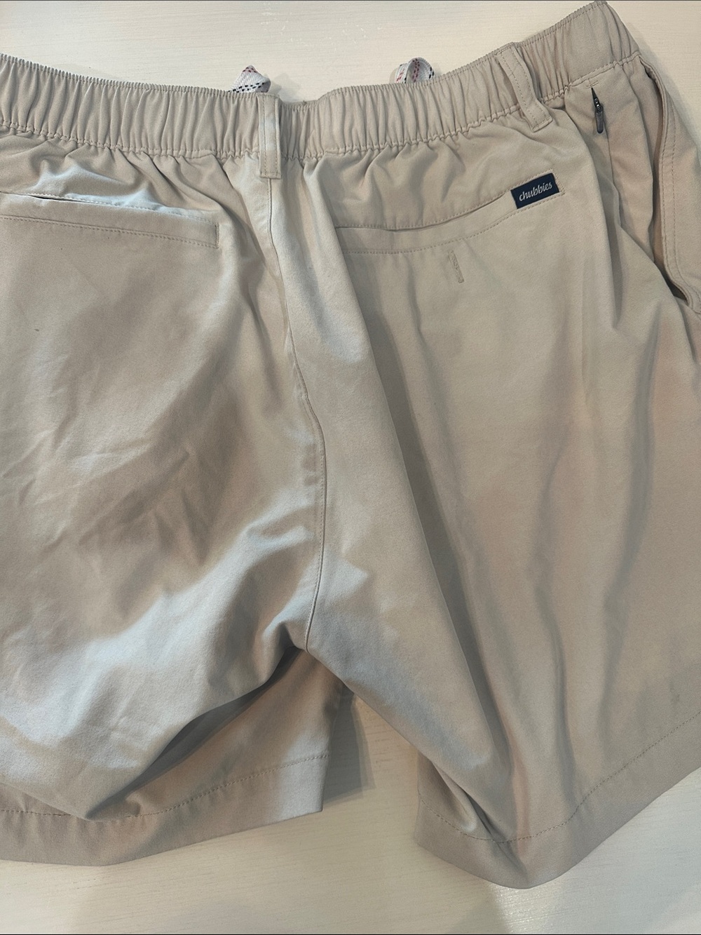 chubbies Men's Light Khaki Athletic Shorts